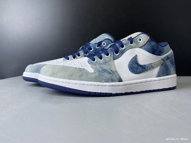 Cheap CZ8455-100 Washed Air Low Denim Jordan 1 0825